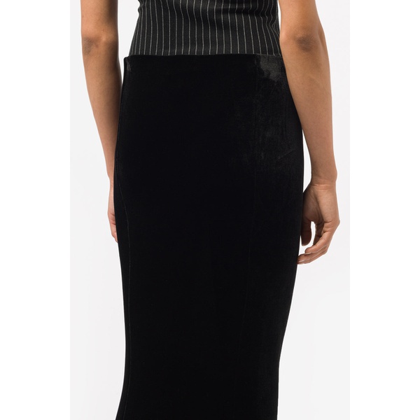 아바바브 AVAVAV Maxi Velvet Skirt in Black NA070-S