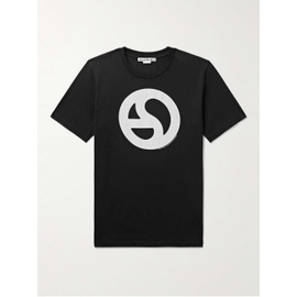 아크네 스튜디오 ACNE STUDIOS EV에레스 EREST Logo-Print Cotton and Lyocell-Blend Jersey T-Shirt 1647597330121157