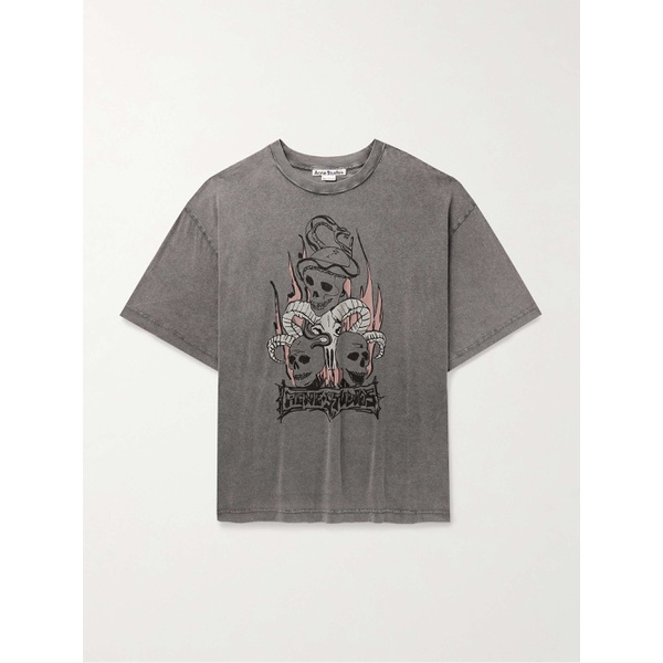 아크네스튜디오 아크네 스튜디오 ACNE STUDIOS Edra Logo-Print Cotton-Jersey T-Shirt 1647597326702278