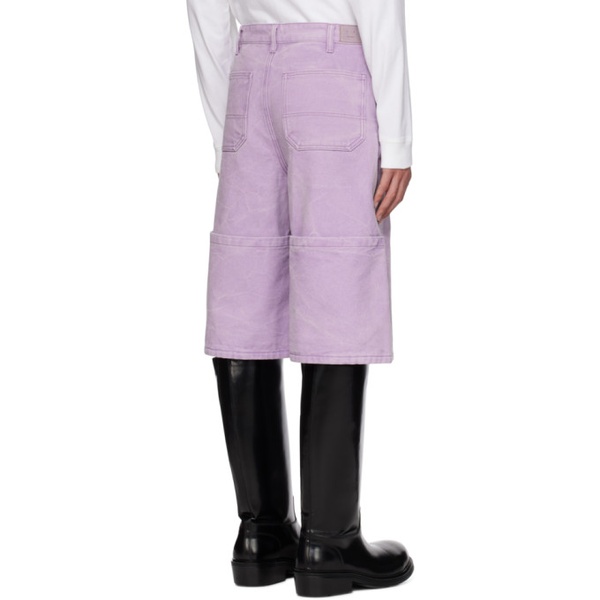 아크네스튜디오 아크네 스튜디오 Acne Studios Purple Pigment-Dyed Shorts 232129M193004