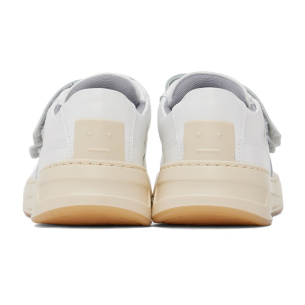 아크네스튜디오 아크네 스튜디오 Acne Studios White Velcro Strap Sneakers 232129M237000