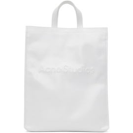 아크네 스튜디오 Acne Studios White Logo Tote 231129M172004