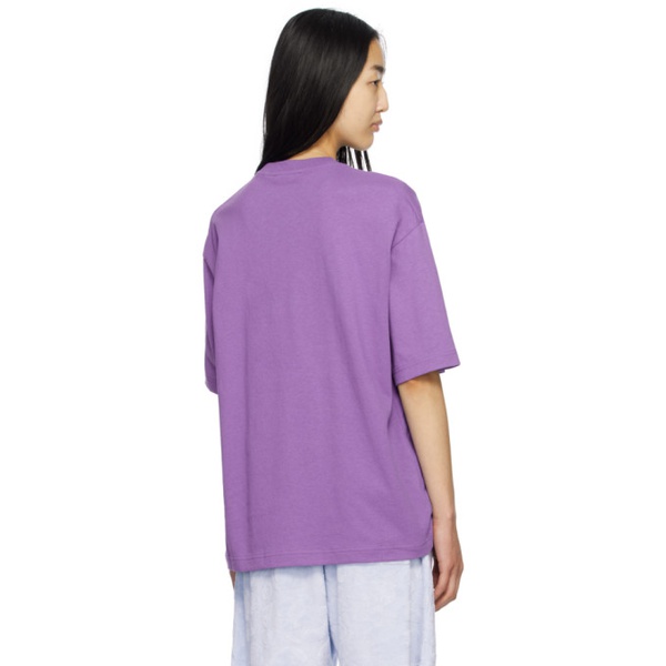 아크네스튜디오 아크네 스튜디오 Acne Studios Purple Inflatable Patch T-Shirt 231129F110021