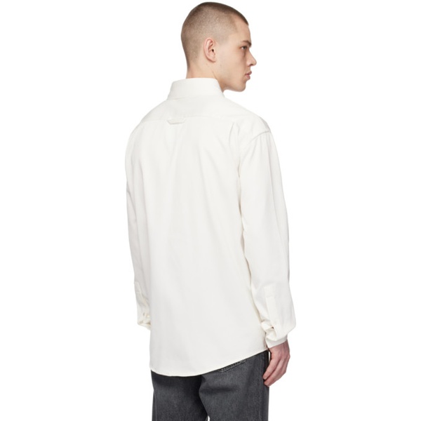 아크네스튜디오 아크네 스튜디오 Acne Studios White Patch Pocket Shirt 231129M192023