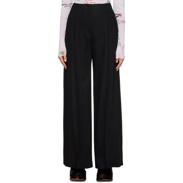 아크네스튜디오 아크네 스튜디오 Acne Studios Black Tailored Trousers 232129F087015