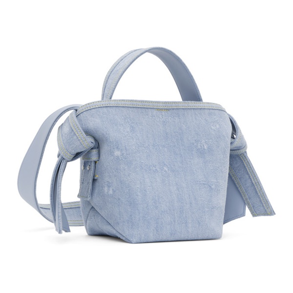 아크네스튜디오 아크네 스튜디오 Acne Studios Blue Mini Musubi Shoulder Bag 231129F048022