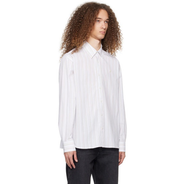 아크네스튜디오 아크네 스튜디오 Acne Studios White Button-Up Shirt 241129M192000