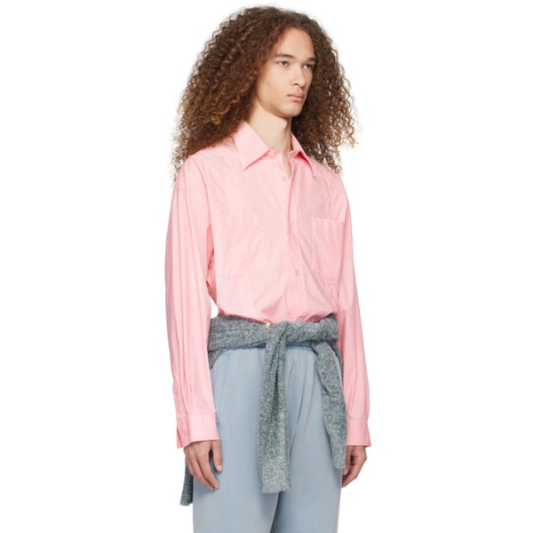 아크네스튜디오 아크네 스튜디오 Acne Studios Pink Button-Up Shirt 241129M192016