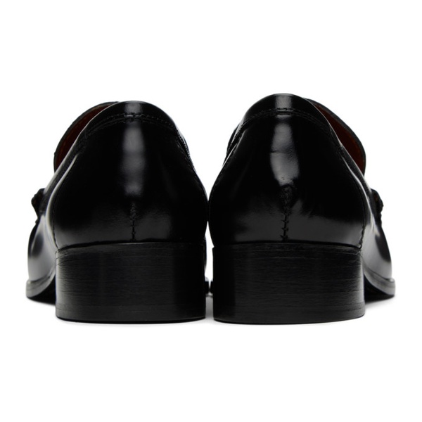 아크네스튜디오 아크네 스튜디오 Acne Studios Black Leather Loafers 241129F121000