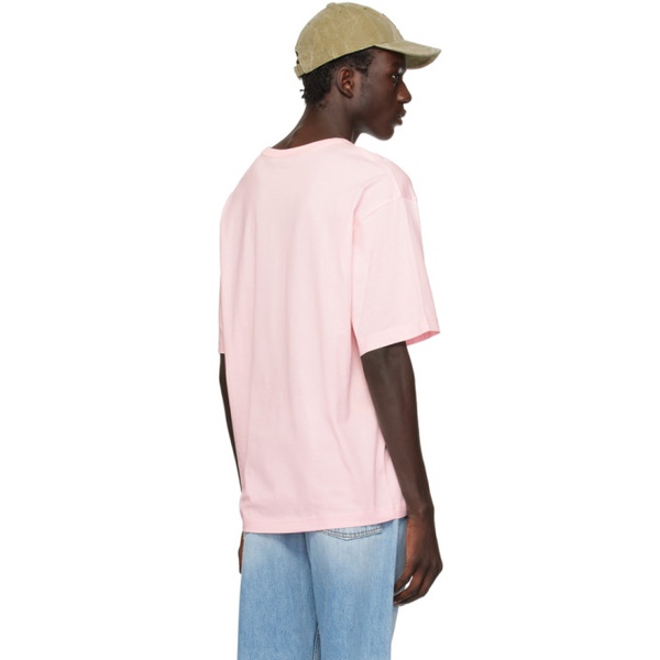 아크네스튜디오 아크네 스튜디오 Acne Studios Pink Crewneck T-Shirt 241129M213006