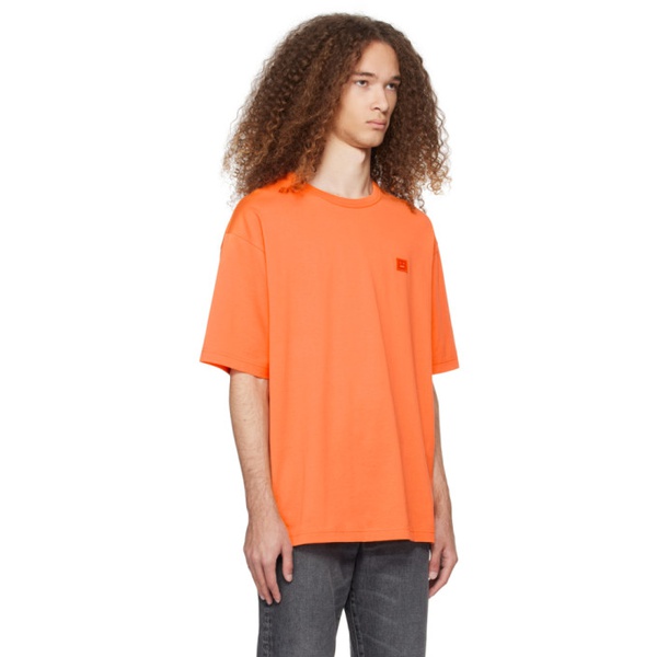아크네스튜디오 아크네 스튜디오 Acne Studios Orange Patch T-Shirt 241129M213007