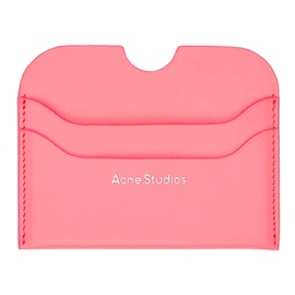 아크네 스튜디오 Acne Studios Pink Slim Card Holder 241129M163002