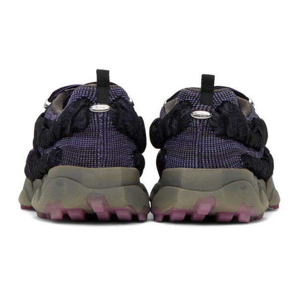 아크네스튜디오 아크네 스튜디오 Acne Studios Purple & Black Bubba Sneakers 231129M237008
