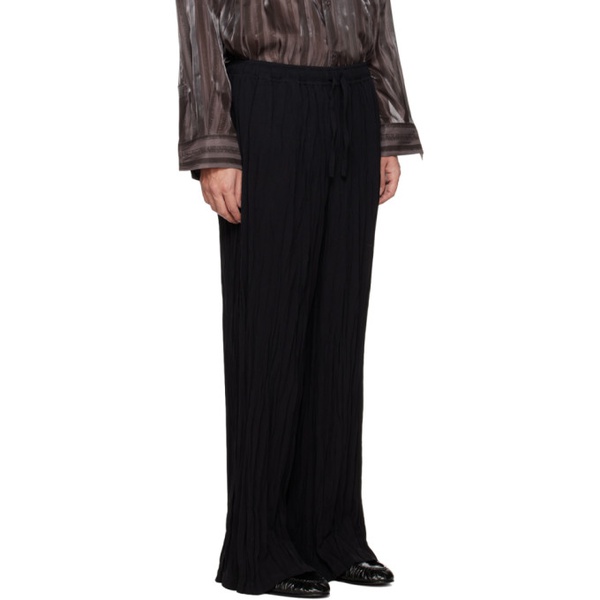 아크네스튜디오 아크네 스튜디오 Acne Studios SSENSE Exclusive Black Trousers 231129M191011