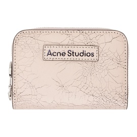 아크네 스튜디오 Acne Studios Pink Leather Zip Wallet 241129M164029