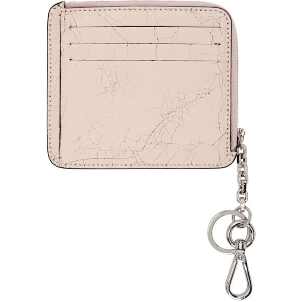 아크네스튜디오 아크네 스튜디오 Acne Studios Pink Zip Leather Wallet 241129M164020
