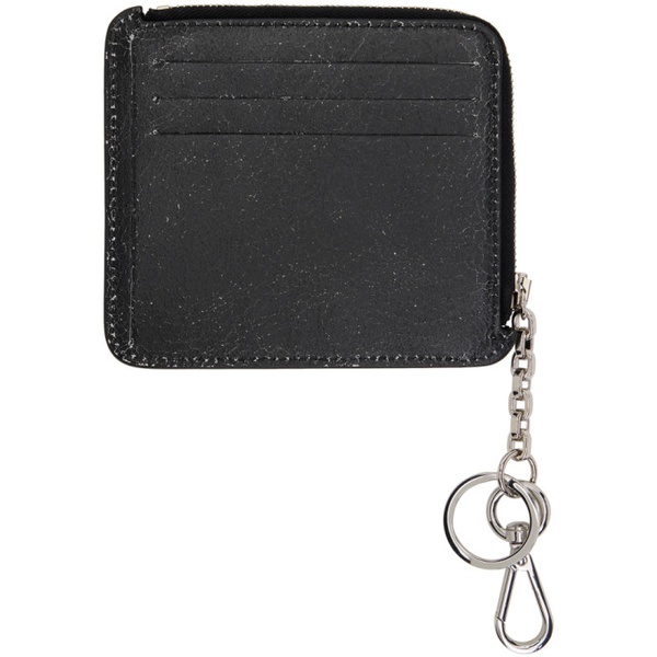 아크네스튜디오 아크네 스튜디오 Acne Studios Black Zip Leather Wallet 241129M164021