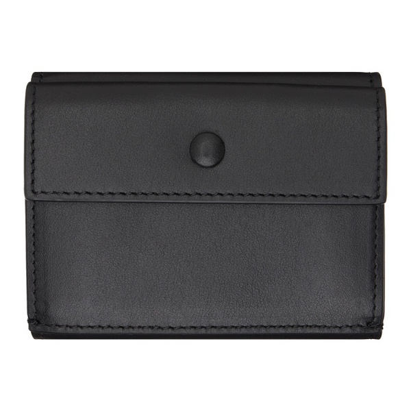 아크네스튜디오 아크네 스튜디오 Acne Studios Black Trifold Leather Wallet 241129M164009