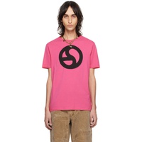 아크네 스튜디오 Acne Studios Pink Graphic T-Shirt 241129M213048