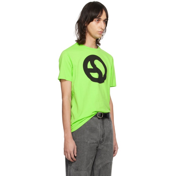아크네스튜디오 아크네 스튜디오 Acne Studios Green Graphic T-Shirt 241129M213049