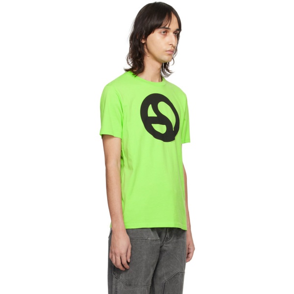 아크네스튜디오 아크네 스튜디오 Acne Studios Green Graphic T-Shirt 241129M213049