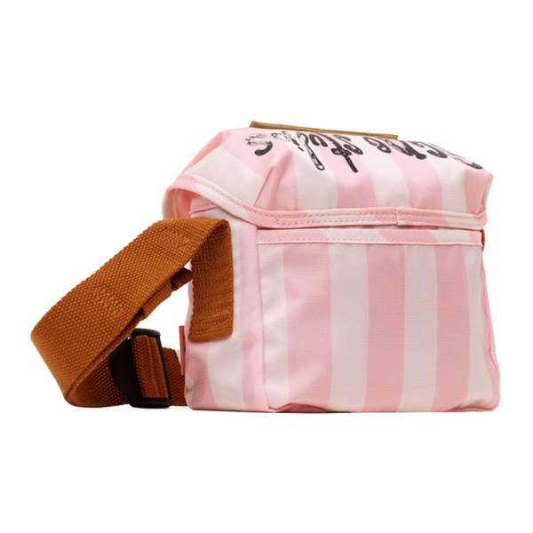 아크네스튜디오 아크네 스튜디오 Acne Studios Pink & 오프화이트 Off-White Mini Messenger Bag 241129F048018