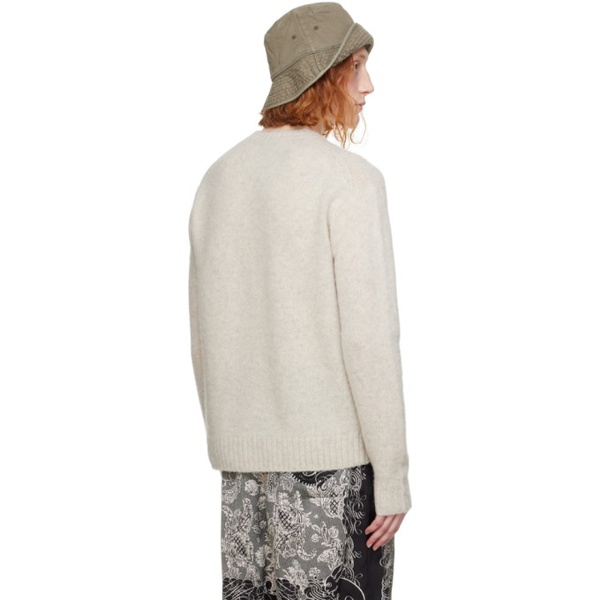 아크네스튜디오 아크네 스튜디오 Acne Studios 오프화이트 Off-White Embroidered Sweater 241129M201015