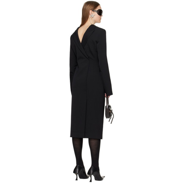 아크네스튜디오 아크네 스튜디오 Acne Studios Black Tailored Midi Dress 241129F055014
