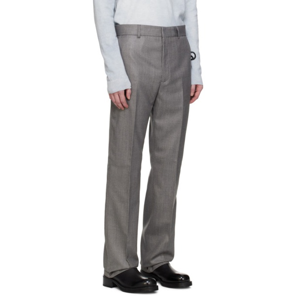 아크네스튜디오 아크네 스튜디오 Acne Studios Gray Tailored Trousers 241129M191035