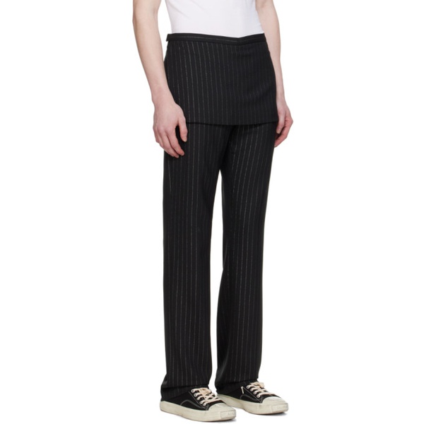 아크네스튜디오 아크네 스튜디오 Acne Studios Black Tailored Trousers 241129M191037