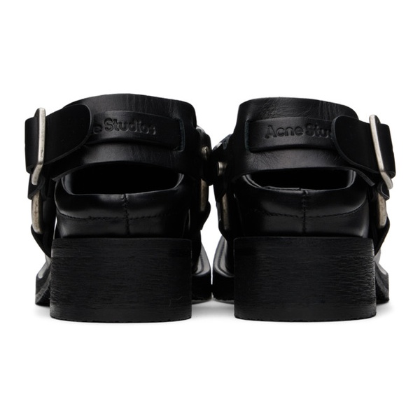 아크네스튜디오 아크네 스튜디오 Acne Studios Black Harness Loafers 241129F121005