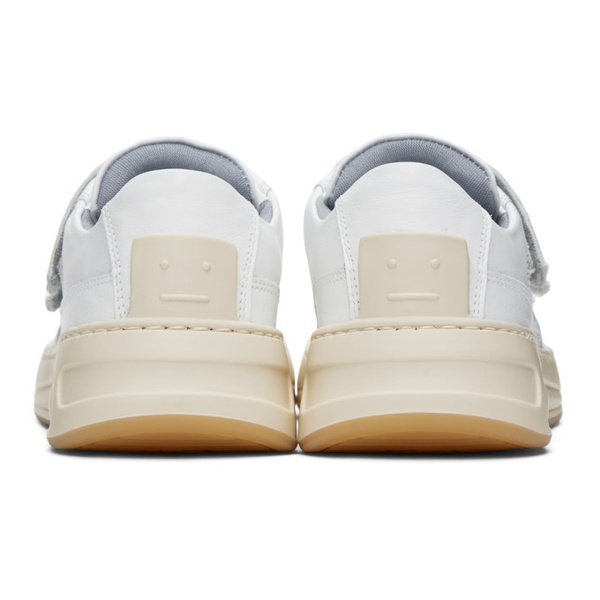 아크네스튜디오 아크네 스튜디오 Acne Studios White Velcro Strap Sneakers 241129F128008