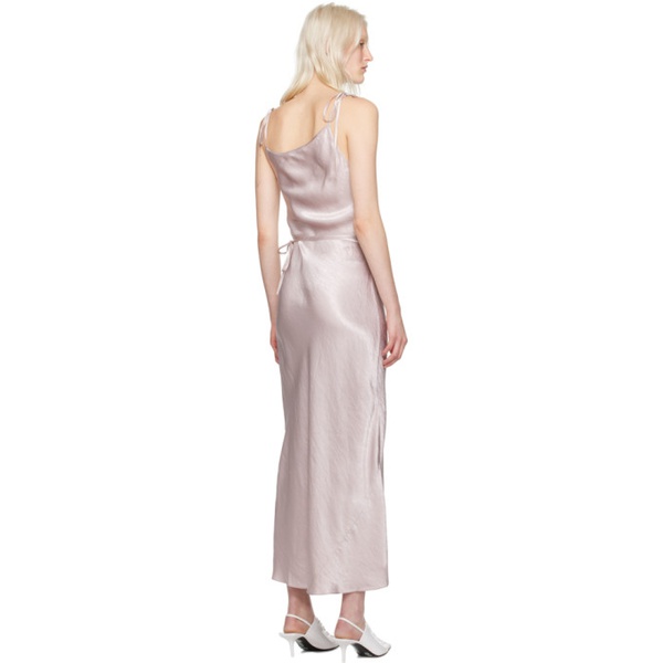 아크네스튜디오 아크네 스튜디오 Acne Studios Purple Wrap Maxi Dress 241129F054001