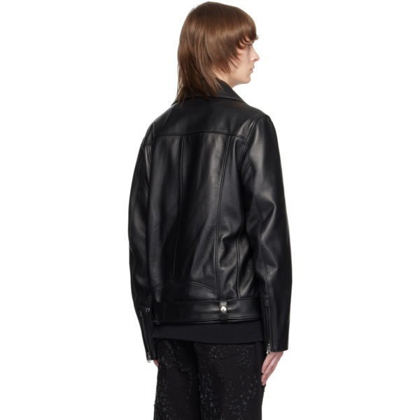 아크네스튜디오 아크네 스튜디오 Acne Studios Black Biker Leather Jacket 231129M181005