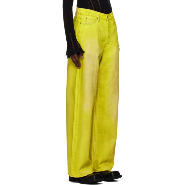 아크네스튜디오 아크네 스튜디오 Acne Studios Yellow Loose-Fit Jeans 241129F069011