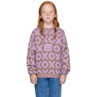 아크네 스튜디오 Acne Studios Kids Khaki & Purple XO Sweater 232129M720009