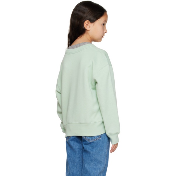 아크네스튜디오 아크네 스튜디오 Acne Studios Kids Green Patch Sweatshirt 232129M720008