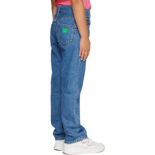 아크네스튜디오 아크네 스튜디오 Acne Studios Kids Blue Regular-Fit Jeans 232129M704000