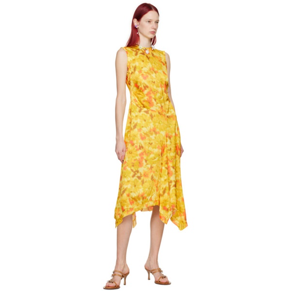 아크네스튜디오 아크네 스튜디오 Acne Studios Yellow Sleeveless Midi Dress 241129F054011