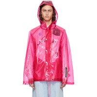 아크네 스튜디오 Acne Studios Pink Transparent Jacket 241129M180020