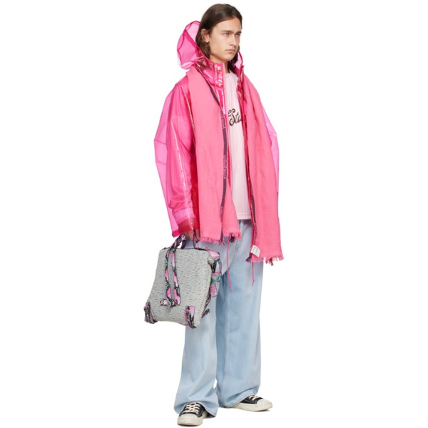 아크네스튜디오 아크네 스튜디오 Acne Studios Pink Transparent Jacket 241129M180020
