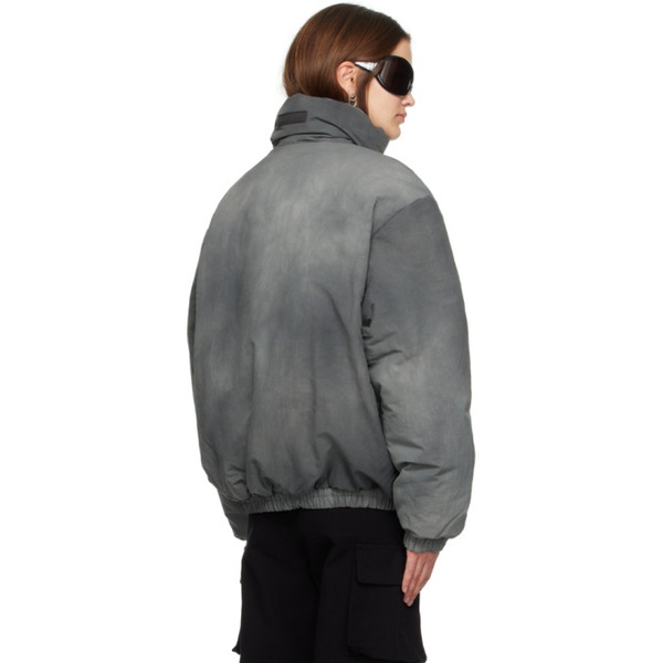 아크네스튜디오 아크네 스튜디오 Acne Studios Gray Garment-Dyed Puffer Jacket 232129F061008