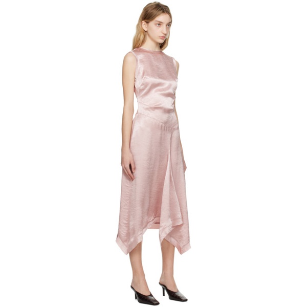 아크네스튜디오 아크네 스튜디오 Acne Studios Pink Crinkled Midi Dress 231129F054010