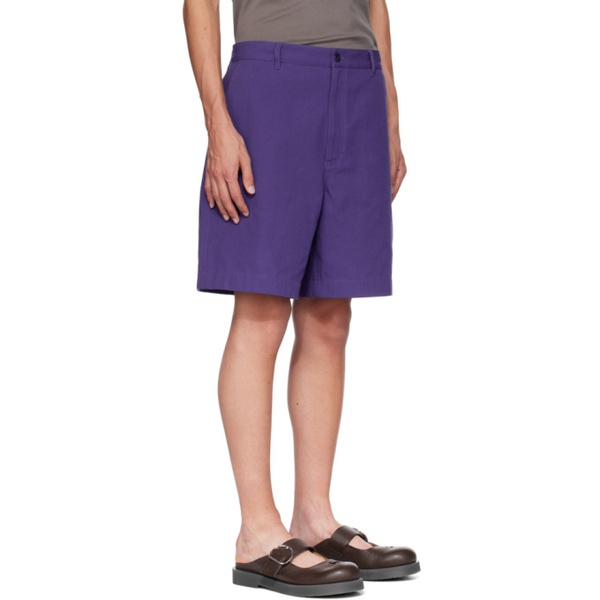 아크네스튜디오 아크네 스튜디오 Acne Studios Purple Three-Pocket Shorts 232129M193014
