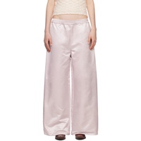 아크네 스튜디오 Acne Studios Pink Embroidered Trousers 231129F087036
