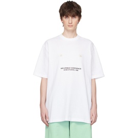아크네 스튜디오 Acne Studios White Inflatable Confidence T-Shirt 231129M213030