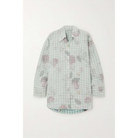 아크네 스튜디오 ACNE STUDIOS Oversized floral-print gingham linen shirt 790737943