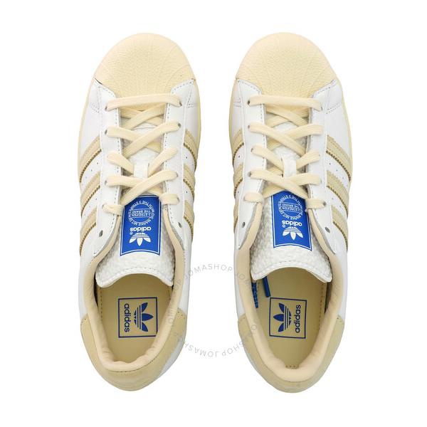 아디다스 Adidas Mens White Superstar Low-top Nubuck Sneakers H05361