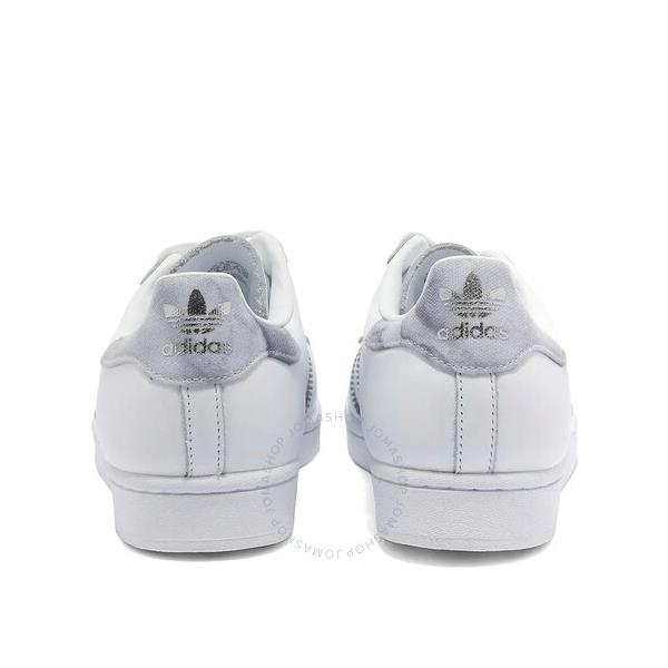 아디다스 Adidas Superstar Ladies Cloud White/Grey Basketball Sneakers FX6069