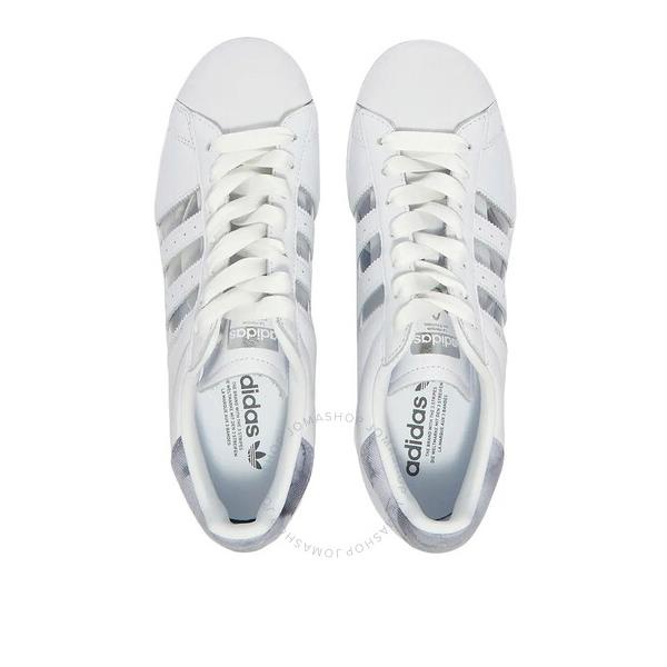아디다스 Adidas Superstar Ladies Cloud White/Grey Basketball Sneakers FX6069